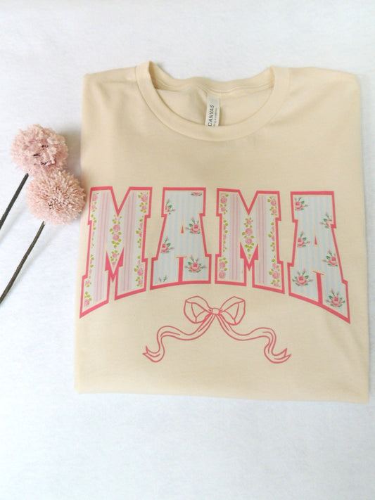 Dainty Mama Coquette - Short Sleeve Tee in Natural
