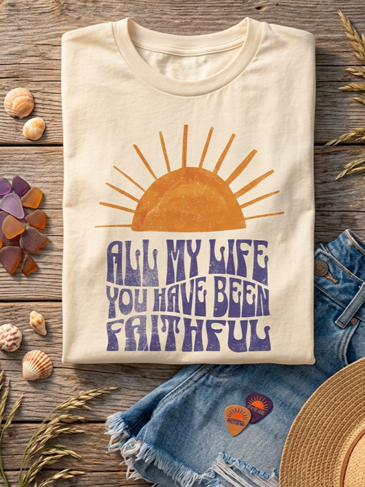 All My Life You Have Been Faithful - Short Sleeve Tee in Ivory