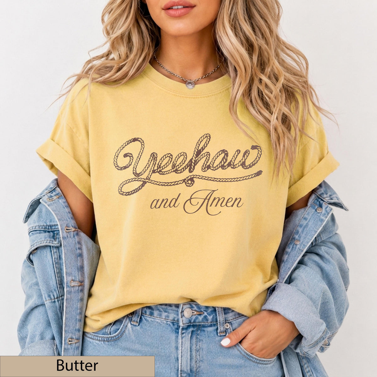 Yeehaw and Amen - Short Sleeve Tee