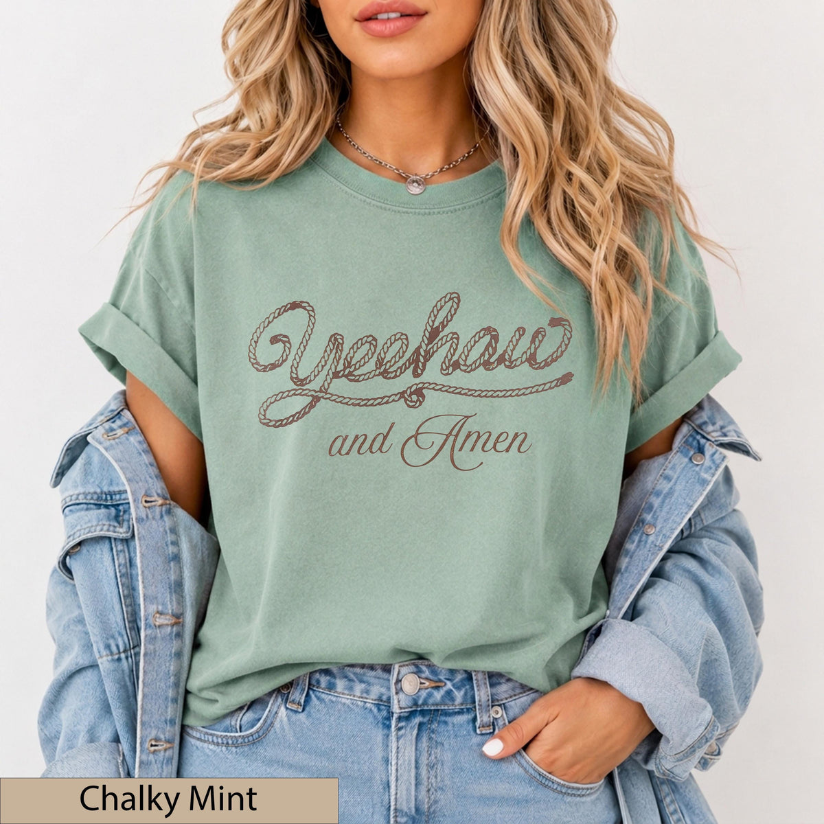 Yeehaw and Amen - Short Sleeve Tee