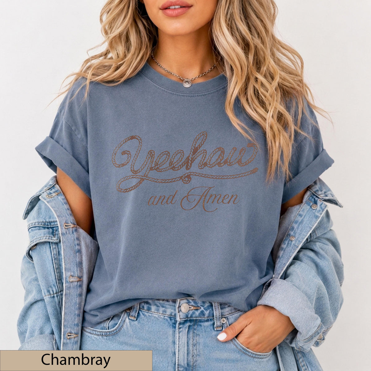 Yeehaw and Amen - Short Sleeve Tee