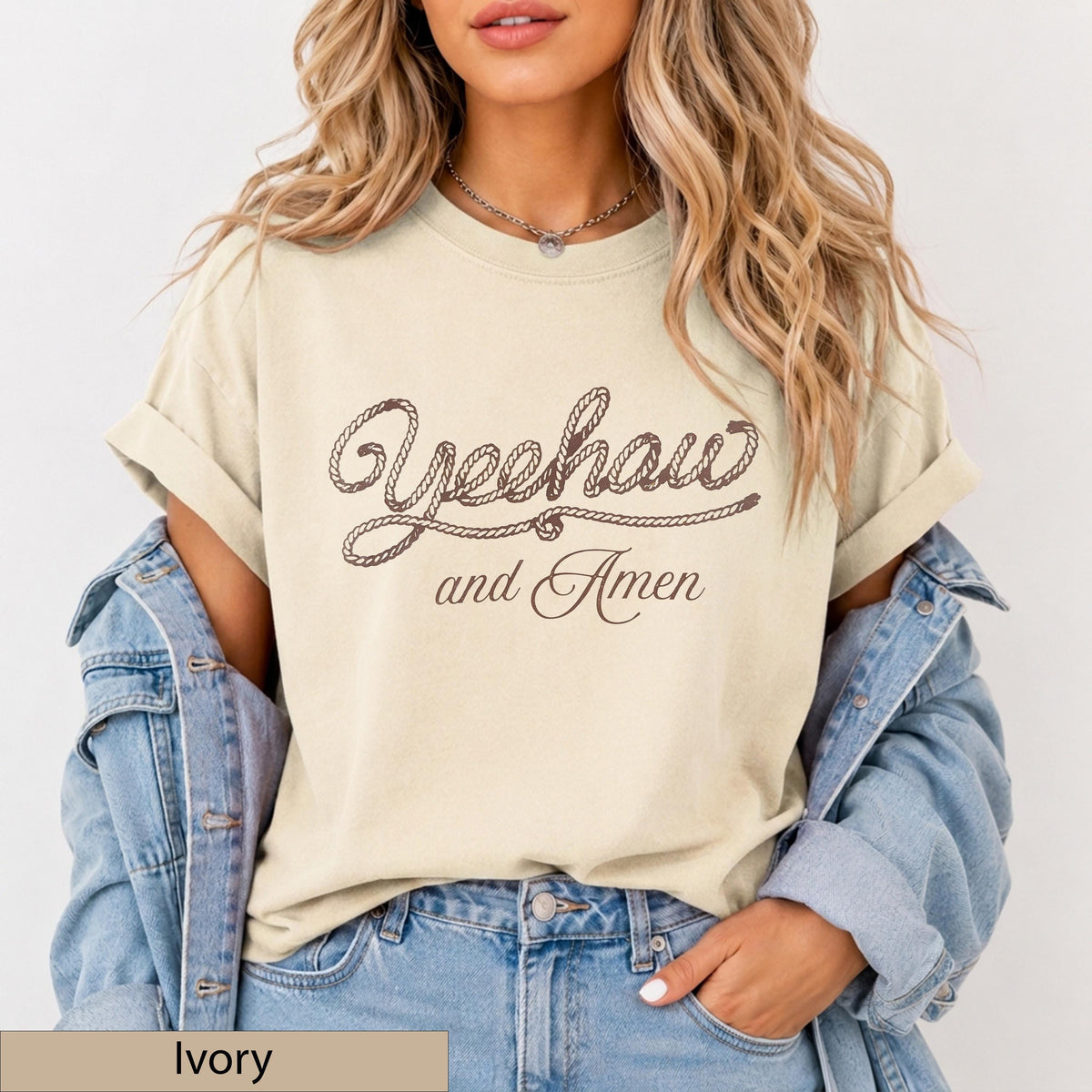 Yeehaw and Amen - Short Sleeve Tee