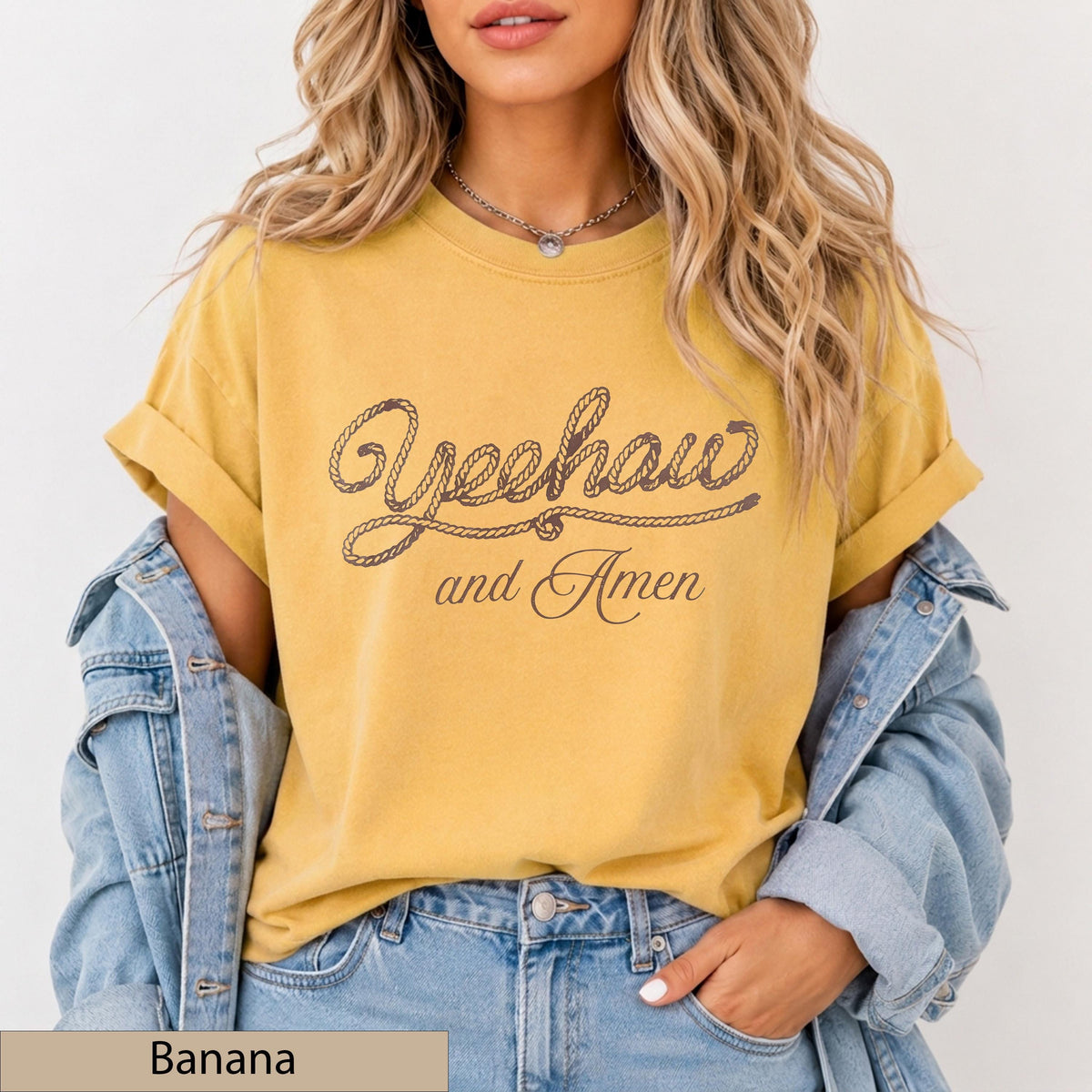 Yeehaw and Amen - Short Sleeve Tee