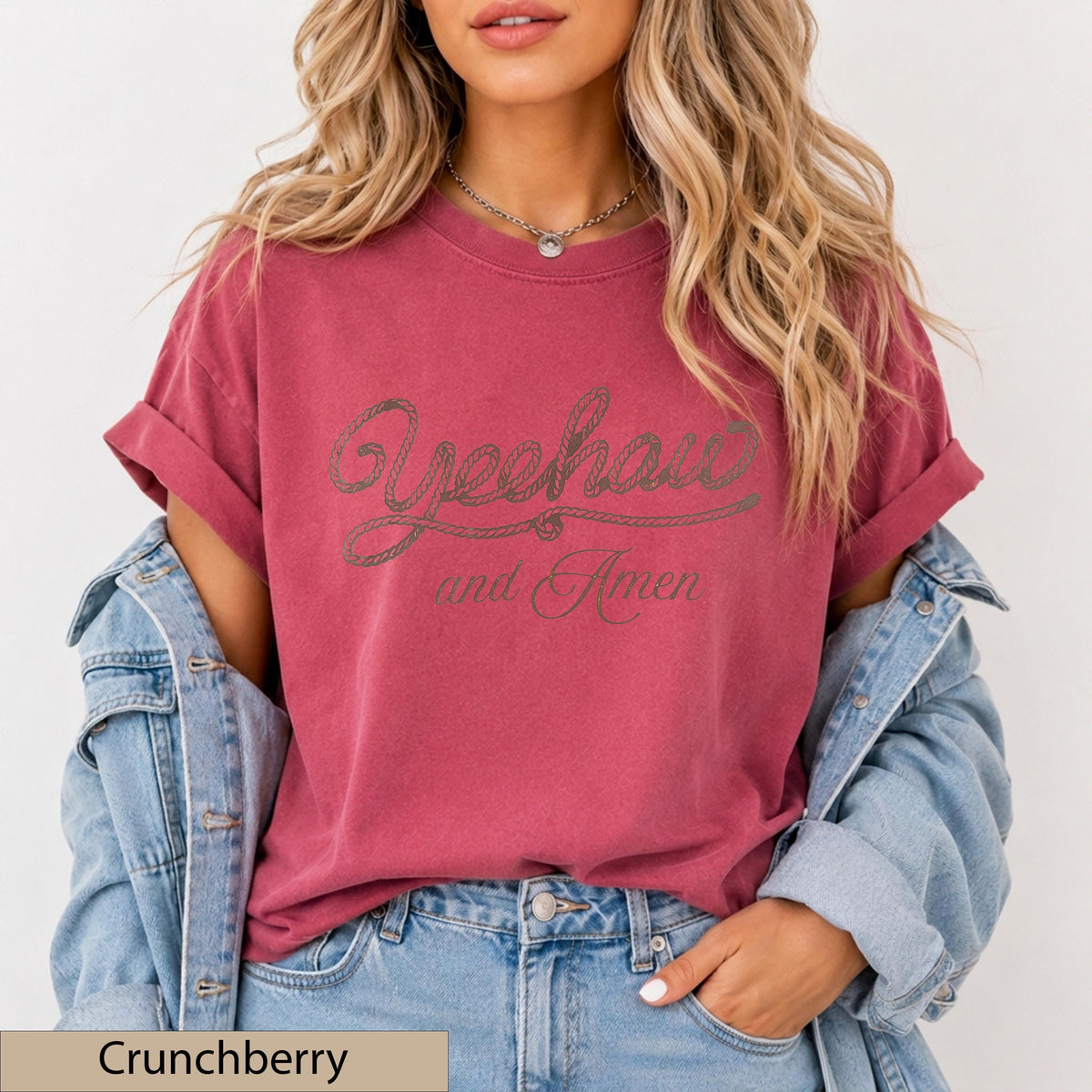 Yeehaw and Amen - Short Sleeve Tee