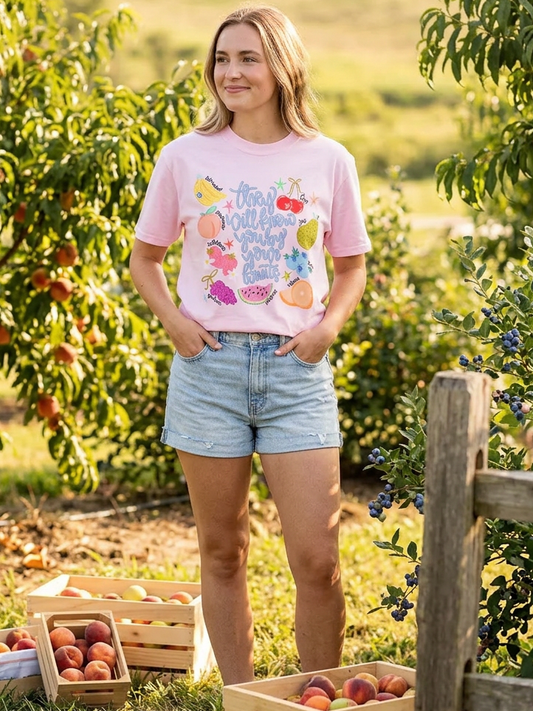 They Will Know You By Your Fruits - Short Sleeve Tee in Blossom